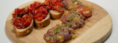 тартар из утки с персиками. Шаг 6