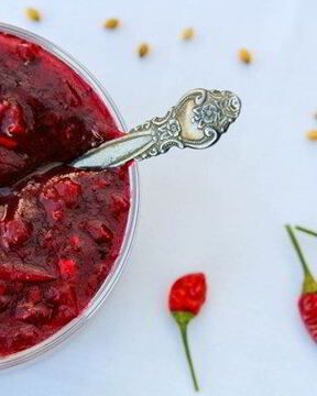 Соус Ткемали из красной алычи