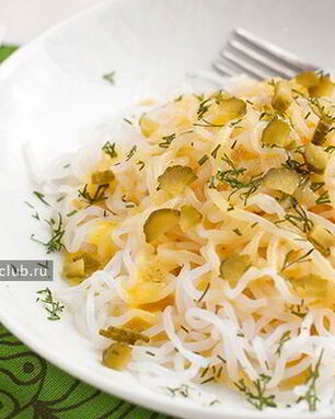 Обезжиренный сырный соус и ширатаки