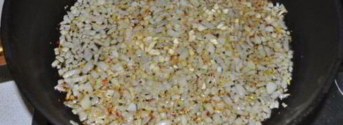 сырный соус с фаршем к пасте. Шаг 3