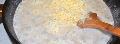 сырный соус с фаршем к пасте. Шаг 7