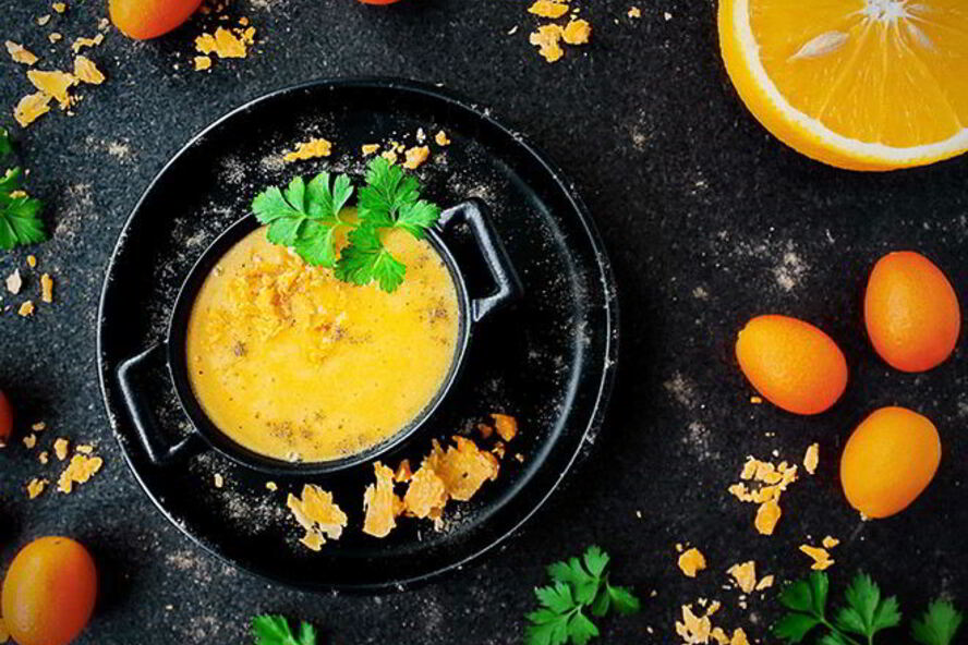 Рецепт заварного сырного соуса с апельсинами