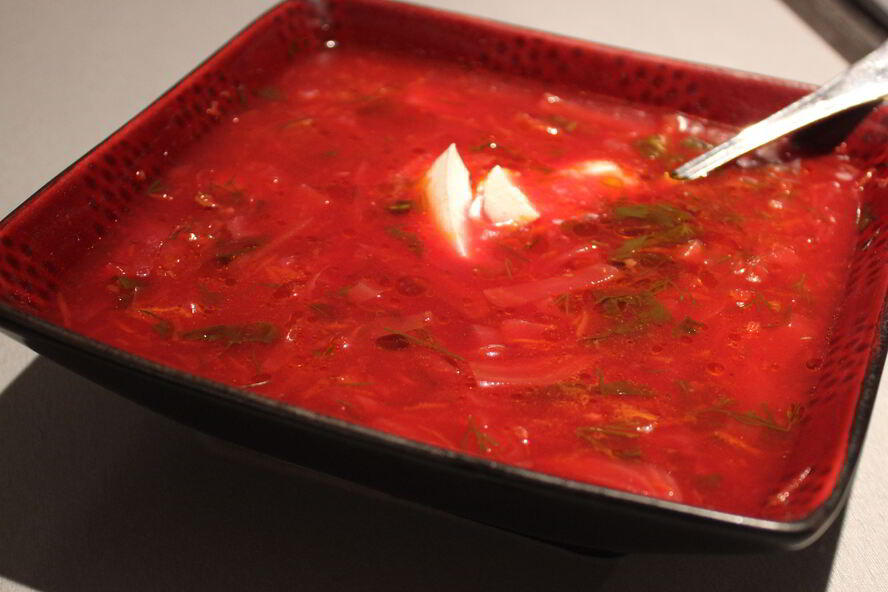 Рецепт борща классического с укропом