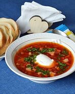 Борщ московский со свеклой