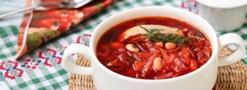 борщ с курицей и фасолью. Шаг 14