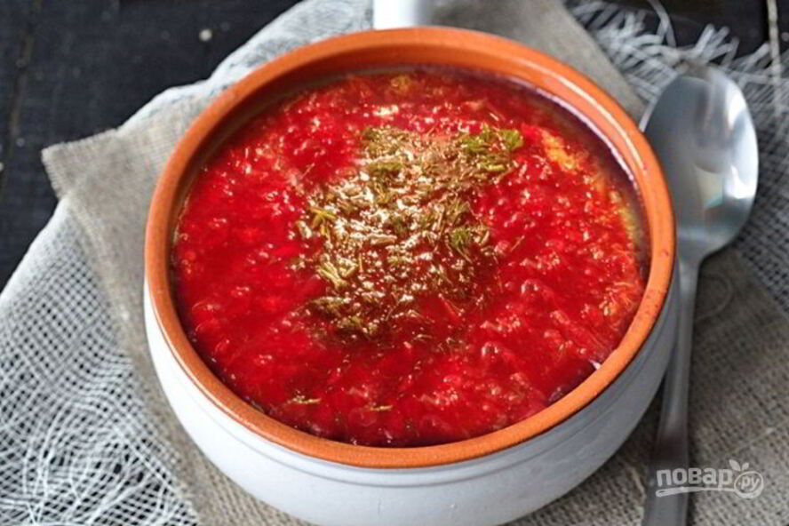 Рецепт борща с мясом