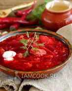 Борщ с тушенкой