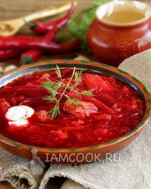 Борщ с тушенкой