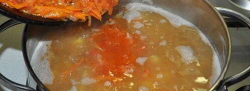 борщ со свекольной ботвой. Шаг 11