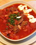 Борщ со свининой по-житомирски