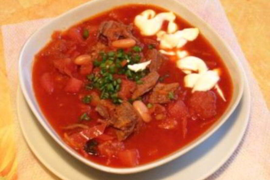 Рецепт борща со свининой по-житомирски