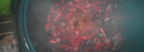 борщ со свининой в мультиварке. Шаг 5