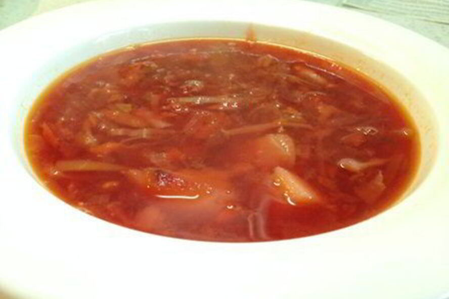 Рецепт борща украинского постного