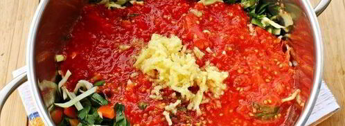 борщевая заправка со свеклой и капустой на зиму. Шаг 10