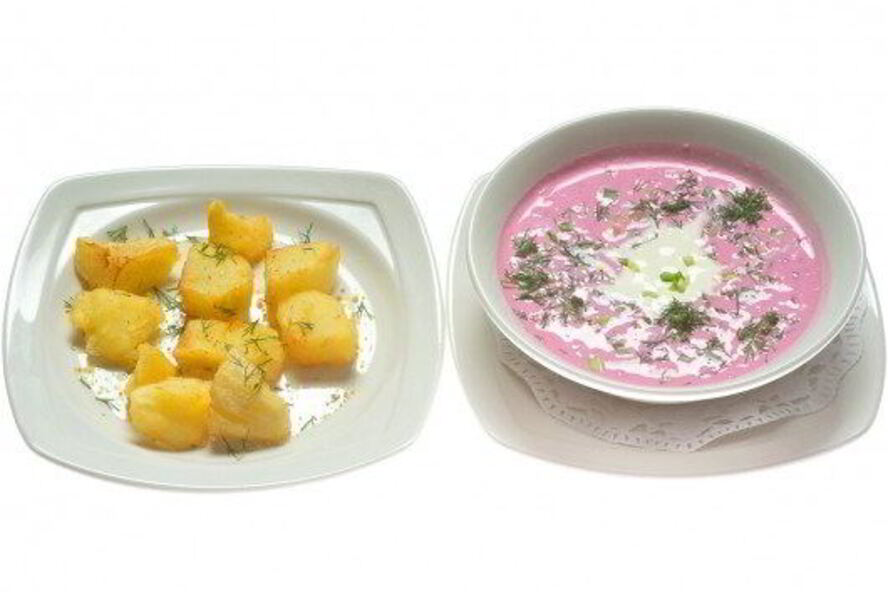 Рецепт холодного борща saltibarsciai