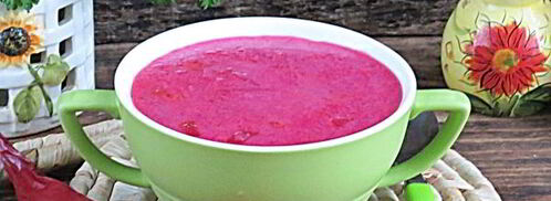 красный борщ с фасолью и копченостями. Шаг 14