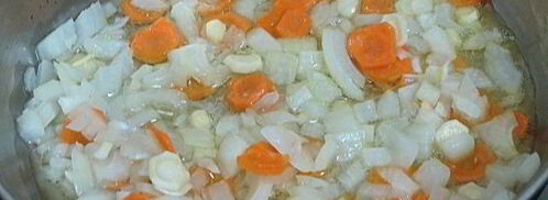 красный борщ с фасолью и копченостями. Шаг 7