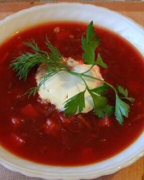 Постный борщ без зажарки в мультиварке