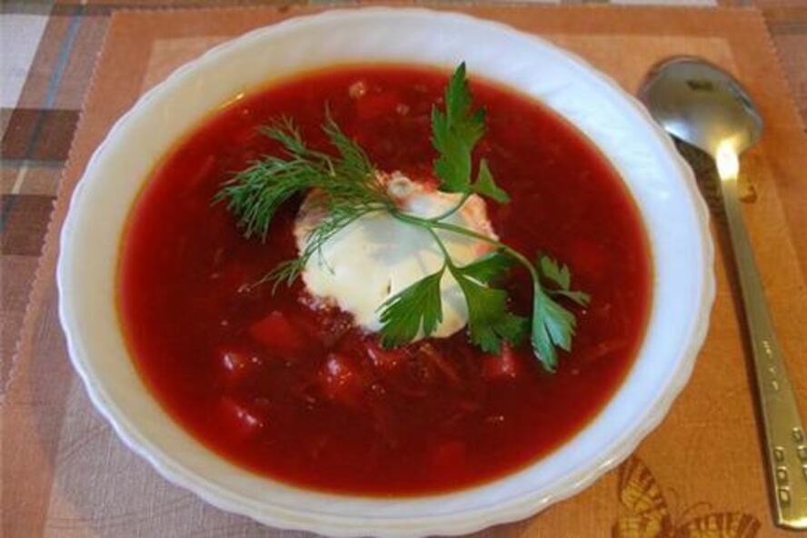 Рецепт постного борща без зажарки в мультиварке