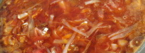 постный борщ с баклажанами. Шаг 5