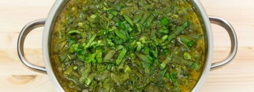 постный зеленый борщ. Шаг 8