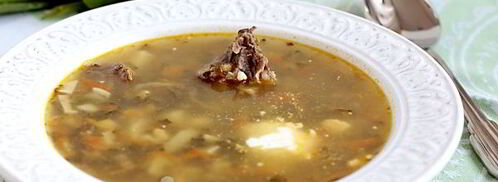 зеленый борщ с мясом. Шаг 12