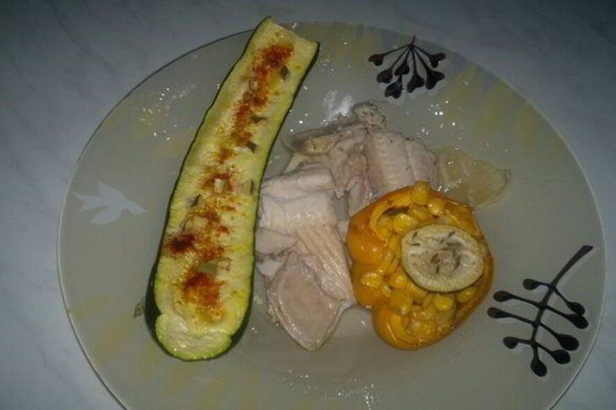 Рецепт лодочек из болгарского перца, фаршированные кукурузой и фейхоа