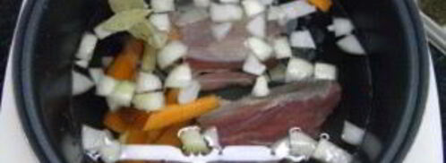 мясной бульон в мультиварке. Шаг 7