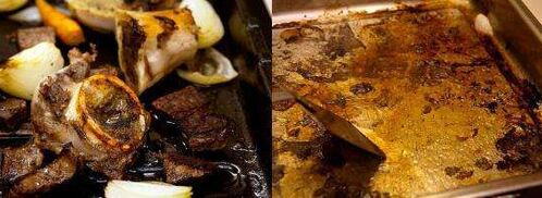 прозрачный говяжий бульон на мясе и костях. Шаг 3