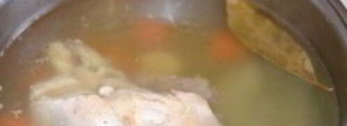 прозрачный куриный бульон. Шаг 7