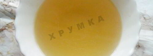 прозрачный мясной бульон из свинины. Шаг 4