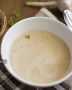 Чесночный суп-крем