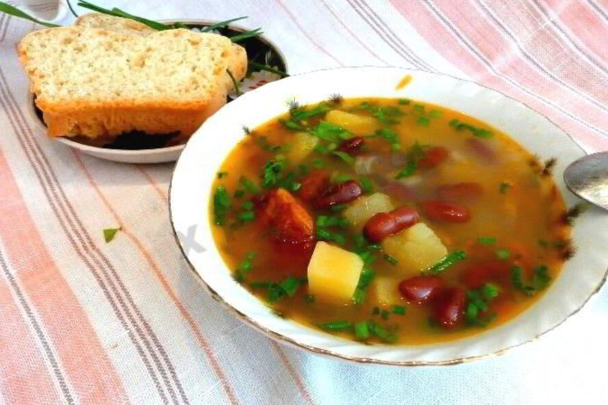 Рецепт фасолевого супа в мультиварке