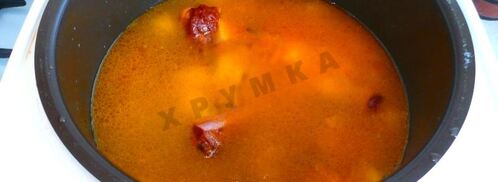 фасолевый суп в мультиварке. Шаг 8