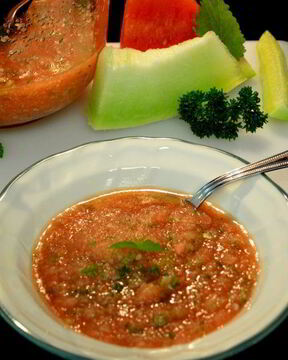 Арбузно-дынный гаспачо