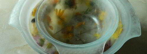 арбузный гаспачо в ледяной тарелке. Шаг 5