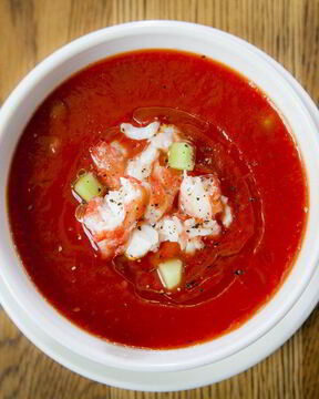 Гаспачо с камчатским крабом