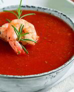 Гаспачо с креветками