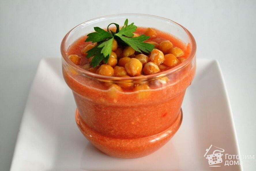 Рецепт гаспачо с нутом