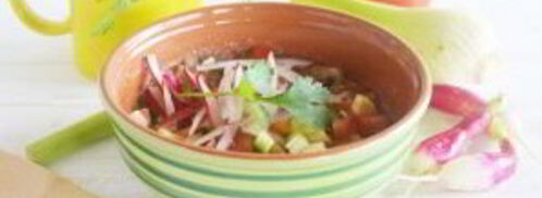 гаспачо с редисом и фенхелем. Шаг 11