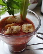 Гаспачо с сухариками