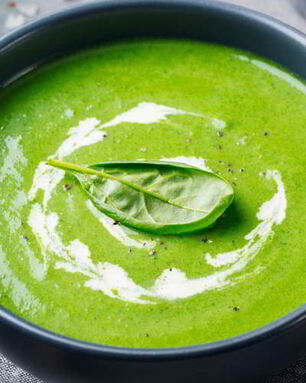 Гаспачо со шпинатом