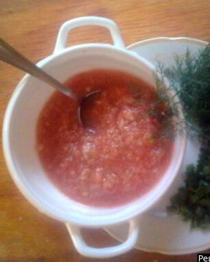 Классический томатный суп гаспачо