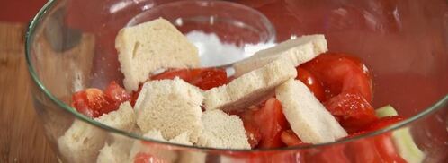 суп гаспачо с апельсиновым льдом. Шаг 5