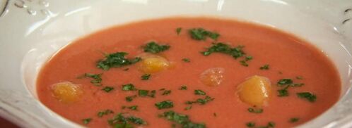 суп гаспачо с апельсиновым льдом. Шаг 7