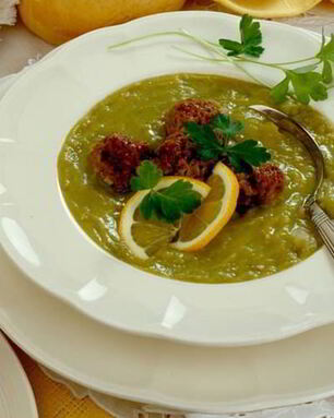 Гороховый суп с фрикадельками