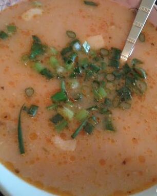 Гороховый суп с колбасным сыром