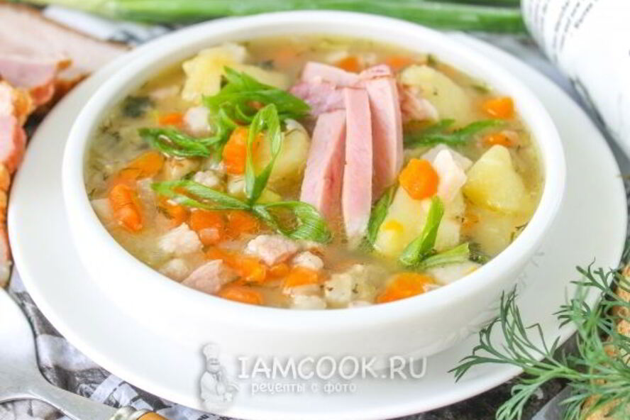 Рецепт горохового супа с копченой грудинкой