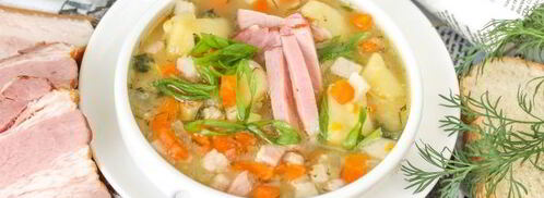 гороховый суп с копченой грудинкой. Шаг 12