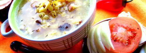 гороховый суп с копченостями и тыквой. Шаг 22